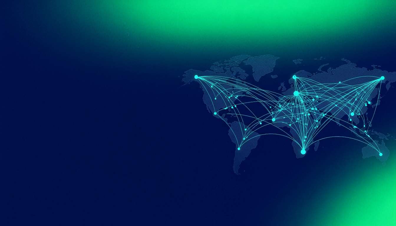Abstract visualization of financial data networks